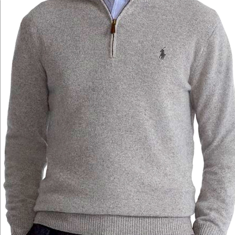 Polo Golf 100% Cashmere 3/4 Zip Sweater